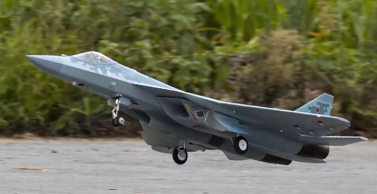 FlyFans Su-57 twin 70mm EDF PNP jet