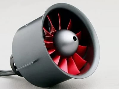 FlyFans 4075-1550Kv Motor 90mm Fan 12 blades EDF