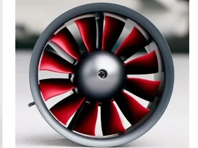 FlyFans 4075-1550Kv Motor 90mm Fan 12 blades EDF